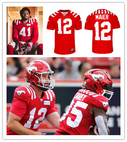 CFL Calgary Stampeders Custom 2025 Home Red Jersey